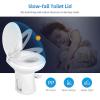 imageYITAHOME RV Toilet with Enamel Bowl Plastic Toilet Body Pedal Flush Gravity Flush Toilet High Profile with Hand Sprayer Flange for Motorhome Caravan Car TravelPP Bowl  Flange