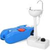 imageYITAHOME Portable Sink and Portable Water Holding Tank 17 L Hand Washing Station ampamp 106 Gallon Portable Camping Water Tank with Catching Metal Handle Odorless Tote for Camping Worksite Travel