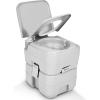 imageYITAHOME Portable Toilet Camping Toilet Travel RV Toilet 53 Gallon Detachable Waste Tank Portable Toilet for Camping Hiking Hunting Boating GrayDouble Watwer Outlets