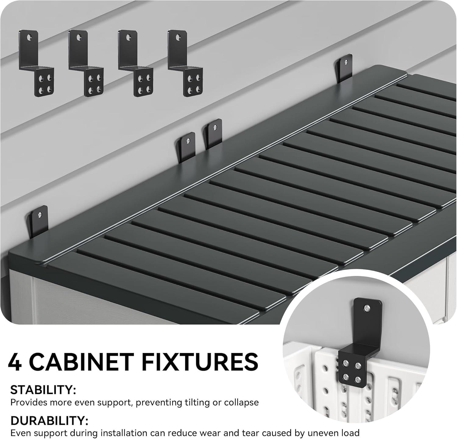 imageYITAHOME 35 Cu Ft Horizontal Weatherproof Storage Shed Without Shelves Outdoor Lockable Resin Unit for Tools and Gear Simple Assembly Light GrayLight Gray