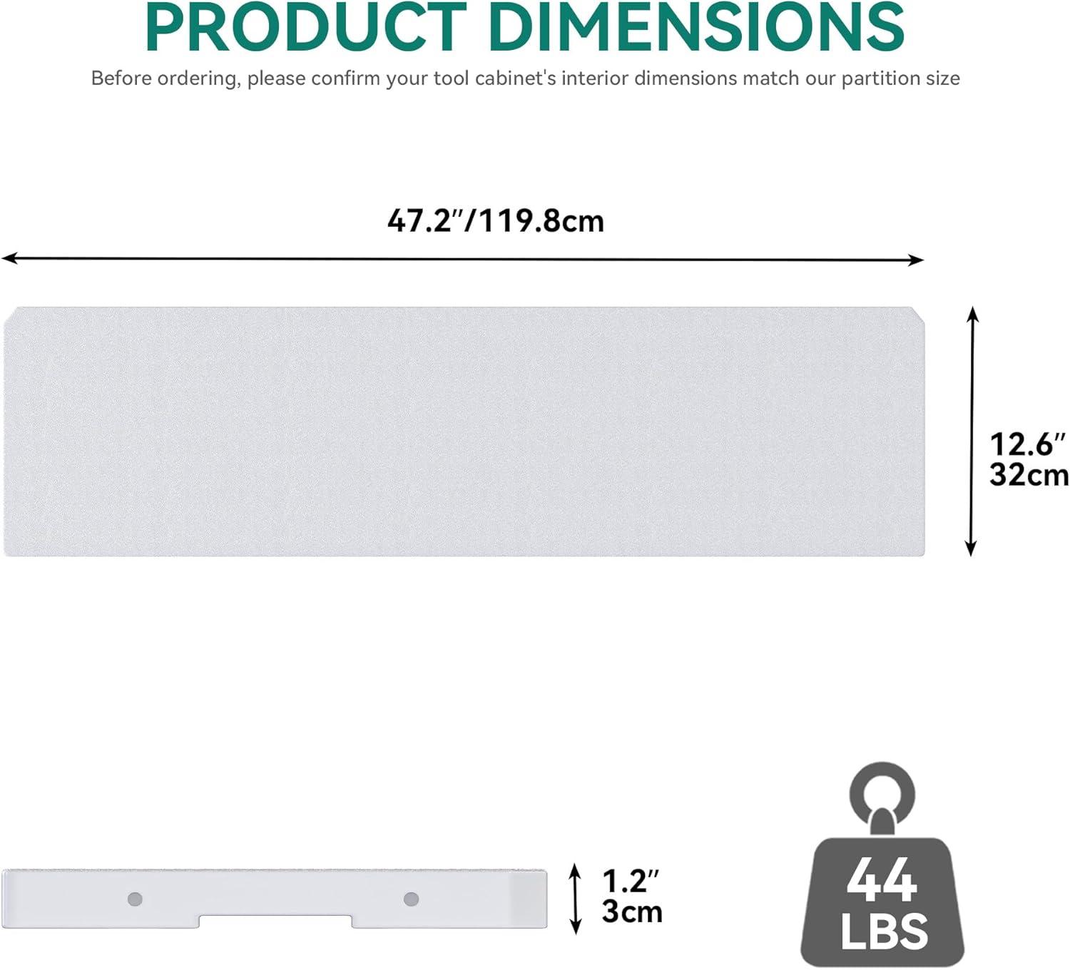imageYITAHOME Resin Storage Shed Shelves for 35 Cuft Horizontal Storage Sheds 47 in x 126 in Waterproof Rack with 8 Screws for 4x25 Ft Horizontal Garden Storage Accessories Easy Assembly 2PCS GrayLight Gray