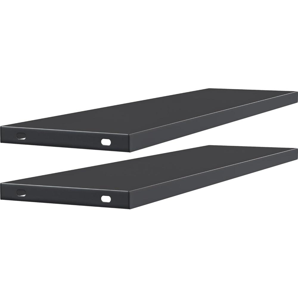 imageYITAHOME 35 Cu Ft Horizontal Weatherproof Storage Shed Without Shelves Outdoor Lockable Resin Unit for Tools and Gear Simple Assembly Light GrayBlack