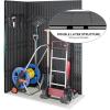 imageYITAHOME 35 Cu Ft Horizontal Weatherproof Storage Shed Without Shelves Outdoor Lockable Resin Unit for Tools and Gear Simple Assembly Light GrayDark Gray
