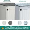 imageYITAHOME Resin Storage Shed Shelves for 35 Cuft Horizontal Storage Sheds 47 in x 126 in Waterproof Rack with 8 Screws for 4x25 Ft Horizontal Garden Storage Accessories Easy Assembly 2PCS GrayLight Gray