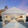 imageYITAHOME 20x40 ft Party Tent Outdoor Wedding Event Shelters Heavy Duty Upgraded Galvanized Canopy with Large White Roof Removable Sidewalls16x32 FT