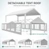 imageYITAHOME 20x40 ft Party Tent Outdoor Wedding Event Shelters Heavy Duty Upgraded Galvanized Canopy with Large White Roof Removable Sidewalls16x32 FT
