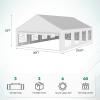 imageYITAHOME 20x40 ft Party Tent Outdoor Wedding Event Shelters Heavy Duty Upgraded Galvanized Canopy with Large White Roof Removable Sidewalls20X30FT