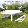 imageYITAHOME 20x40FT Party Tent Heavy Duty Wedding Tent Event Shelters Outdoor Canopy Upgraded Galvanized Steel Carport with Removable Sidewall Windows for Commercial and Parties White20x40ft