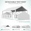 imageYITAHOME 20x40FT Party Tent Heavy Duty Wedding Tent Event Shelters Outdoor Canopy Upgraded Galvanized Steel Carport with Removable Sidewall Windows for Commercial and Parties White20x33FT