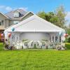 imageYITAHOME 20x40FT Party Tent Heavy Duty Wedding Tent Event Shelters Outdoor Canopy Upgraded Galvanized Steel Carport with Removable Sidewall Windows for Commercial and Parties White20x30FT