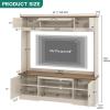 imageYITAHOME TV Stand for 65 inch TV Wall Unit Entertainment Center with Power Outlets Farmhouse TV Stand Console with Storage Cabinets ampamp Adjustable Shelf for Living Room Vintage