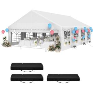 imageYITAHOME 20x40 ft Party Tent Outdoor Wedding Event Shelters Heavy Duty Upgraded Galvanized Canopy with Large White Roof Removable Sidewalls20X30FT