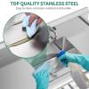 imageYITAHOME Stainless Steel Freestanding Utility Large Sink with 2 Drainboards ampamp Cart Storage Space Single Bowl NSF Commercial Prep Sink WStorage Shelf for Restaurant Laundry GarageOutdoor 50in50in 1Sink w 2 Drainboards Shelf