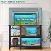 imageYITAHOME 5575 Gallon aquarium stand with Power Outlets Heavy Duty Metal Fish Tank Stand Cabinet for Fish Tank Accessories Storage suitable for Fish Tank Turtle Tank 880LBS Capacity BrownBlack