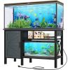 imageYITAHOME 5575 Gallon aquarium stand with Power Outlets Heavy Duty Metal Fish Tank Stand Cabinet for Fish Tank Accessories Storage suitable for Fish Tank Turtle Tank 880LBS Capacity BrownBlack