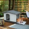 imageYITAHOME 2Door Large Dog House with Elevated Base ampamp Cushion Plastic Pet House for Small and Medium Dogs Easy Assembly Waterproof for IndoorOutdoor Use 36L x 271W x 26H36L x 271W x 26H