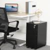 imageYITAHOME 3Drawer Metal Filing Cabinet Office Compact Portable Slim File Cabinet Drawers with Keys PreBuilt Office Storage Cabinet for A4LetterLegal BlackBlack