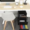 imageYITAHOME 3Drawer Metal Filing Cabinet Office Compact Portable Slim File Cabinet Drawers with Keys PreBuilt Office Storage Cabinet for A4LetterLegal BlackBlack