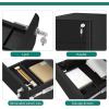 imageYITAHOME 3Drawer Metal Filing Cabinet Office Compact Portable Slim File Cabinet Drawers with Keys PreBuilt Office Storage Cabinet for A4LetterLegal BlackBlack