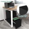 imageYITAHOME 3Drawer Metal Filing Cabinet Office Drawers with Keys Compact Slim Portable File Cabinet PreBuilt Office Storage Solution for A4LetterLegal BlackBlack