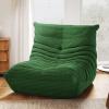 imageYITAHOME Bean Bag Chairs for Adults Giant Lazy Floor Sofa with Memory Foam Comfy Cordury Fireside Chair Beanbags for Living Room Apartment Dorm Office GreenGreen