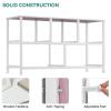 imageYITAHOME Dresser with 5 Drawers  Fabric Storage Tower Organizer Unit for Bedroom Living Room Closets  Sturdy Steel Frame Wooden TopPink