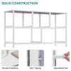 imageYITAHOME Dresser with 5 Drawers  Fabric Storage Tower Organizer Unit for Bedroom Living Room Closets  Sturdy Steel Frame Wooden TopPurple