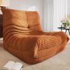 imageYITAHOME Bean Bag Chairs for Adults Giant Lazy Floor Sofa with Memory Foam Comfy Cordury Fireside Chair Beanbags for Living Room Apartment Dorm Office GreenBrown