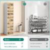 imageYITAHOME 10 Tier 20 Pairs Foldable Shoe Storage Box Plastic Shoe Organizer with Magnetic Doors for Closet Collapsible Sneaker Rack for Entryway Living Room Bedroom Whitewithout Boots Tiers