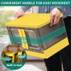 imageYITAHOME Plastic Storage Bins with Lids 19 Gal Storage Containers Stackable Storage Cabinet Closet Organizer Storage Box for Groceries Toys Books 1 Pack Yellow