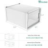 imageYITAHOME Shoe Storage Box Set of 6 Shoe Storage Organizers Stackable Shoe Storage Box Rack Clear DrawerWhite