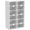 imageYITAHOME Shoe Storage Organizer Folding Shoe Box with Transparent Doors 12 Grid Stackable Shoe Cabinet InstallationFree for Hallway Living Room Closet White