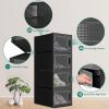 imageYITAHOME Stackable Shoe Storage Organizers and Containers  18 PCS Medium Size Boxes With Drawers  BlackBlack