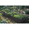 imageYITAHOME 12x4x1ft Large Raised Garden Bed Kit Galvanized Metal Planter Box with Gloves Ground Nails Support Rod ampamp Safety Rubber Outdoor Above Ground Planters for Plants Vegetables Flowers Black