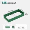 imageYITAHOME 6x3x1ft 2pcs Large Raised Garden Bed Kit Galvanized Metal Planter Box with Gloves Ground Nails Support Rod Outdoor Above Ground Planters for Plants Vegetables Flowers Green