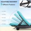 imageYITAHOME Wicker Chaise Lounge Set of 2 Outdoor PE Rattan Pool Lounge Chair with Adjustable Backrest and Removable Cushion ampamp Wheels for Poolside Deck Balcony Lawn GreyBlue