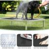 imageYITAHOME Cooling Elevated Dog Bed Chew Proof Raised Pet Cot with Aluminum Frame Breathable Textilene Mesh Enclosed Edges NonSlip Feet Durable Dog Bed for Indoors ampamp Outdoors Blue 32 InchBlack