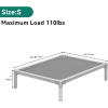 imageYITAHOME Cooling Elevated Dog Bed Chew Proof Raised Pet Cot with Aluminum Frame Breathable Textilene Mesh Enclosed Edges NonSlip Feet Durable Dog Bed for Indoors ampamp Outdoors Blue 32 InchGrey