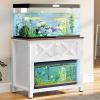 imageYITAHOME Heavy Duty 4050 Gallon Aquarium Stand with Power Outlets Cabinet for Fish Tank Accessories Storage  Metal Fish Tank Stand Suitable for Fish Tank Turtle Tank 660LBS Capacity Wash GreyWhite