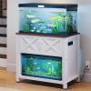 imageYITAHOME Heavy Duty 4050 Gallon Aquarium Stand with Power Outlets Cabinet for Fish Tank Accessories Storage  Metal Fish Tank Stand Suitable for Fish Tank Turtle Tank 660LBS Capacity Wash GreyWhite