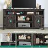 imageYITAHOME Television Stand for 65 Inch TV Farmhouse TV Stand Entertainment Center with Storage and Barn Door Media Console TV Cabinet for Living Room 59 Inches Dark Rustic OakDark Rustic Oak