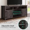 imageYITAHOME Television Stand for 65 Inch TV Farmhouse TV Stand Entertainment Center with Storage and Barn Door Media Console TV Cabinet for Living Room 59 Inches Dark Rustic OakDark Rustic Oak