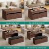 imageYITAHOME Lift Top Coffee Table Set with Storage Ottoman Bench ampamp Wheels 4 in 1 Convertible Dinning Center Tables with Hidden Compartment Farmhouse Coffee Tables for Living Room Furniture Walnut