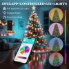 imageYITAHOME 6FT Prelit Christmas Tree with RGB Lights ampamp Remote Artificial Hinged Color Changing Christmas Tree with 300 MultiColor Lights ampamp 3 Timers for Home Office Party DecorationGreen With Rgb Lights