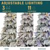 imageYITAHOME 6FT Prelit Christmas Tree with RGB Lights ampamp Remote Artificial Hinged Color Changing Christmas Tree with 300 MultiColor Lights ampamp 3 Timers for Home Office Party DecorationFlocked White