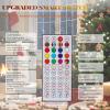 imageYITAHOME 6FT Prelit Christmas Tree with RGB Lights ampamp Remote Artificial Hinged Color Changing Christmas Tree with 300 MultiColor Lights ampamp 3 Timers for Home Office Party DecorationGreen With Rgb Lights