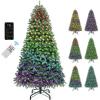 imageYITAHOME 6FT Prelit Christmas Tree with RGB Lights ampamp Remote Artificial Hinged Color Changing Christmas Tree with 300 MultiColor Lights ampamp 3 Timers for Home Office Party DecorationGreen With Rgb Lights