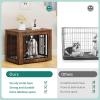 imageYITAHOME 272quot L Dog Crate Furniture for Medium Dogs 2in1 IronWood Fusion Dog cage Indoor up to 30 lb Side End Table Modern Dogs Kennel with Waterproof Top Safety CornersSteel LockRusticRustic