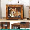 imageYITAHOME 272quot L Dog Crate Furniture for Medium Dogs 2in1 IronWood Fusion Dog cage Indoor up to 30 lb Side End Table Modern Dogs Kennel with Waterproof Top Safety CornersSteel LockRusticRustic Brown