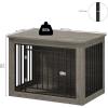 imageYITAHOME 272quot L Dog Crate Furniture for Medium Dogs 2in1 IronWood Fusion Dog cage Indoor up to 30 lb Side End Table Modern Dogs Kennel with Waterproof Top Safety CornersSteel LockRusticGrey